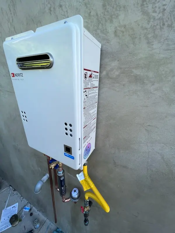Tankless water heater installation for Denio homes